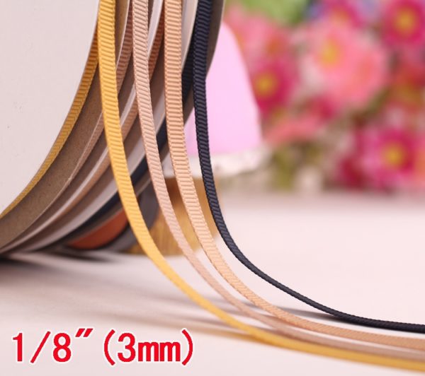 3mm Solid Color Grosgrain ribbon