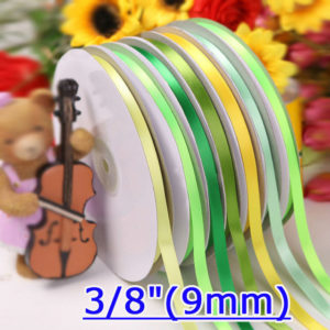 9mm Single Face Satin Ribbons