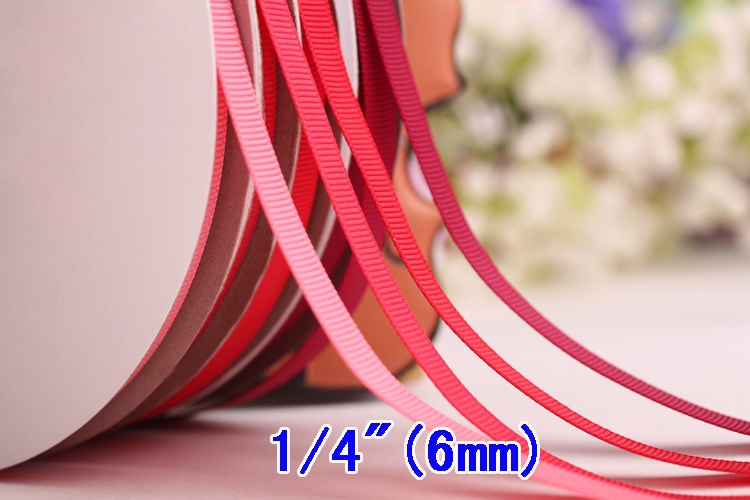 1/4(6mm) Solid Color Grosgrain Craft Ribbon Decoration Wrap Ribbons For  Hair Bow 100yard/lot/roll - RibbonBuy