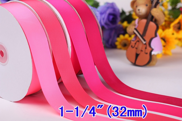 1/4(6mm) Solid Color Grosgrain Craft Ribbon Decoration Wrap