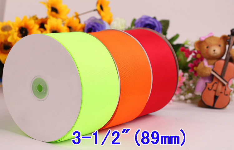 2 inch wide satin ribbon single face black, white, red 196colors for  choosing - RibbonBuy