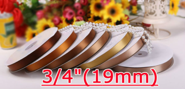 19mm single face satin ribbon