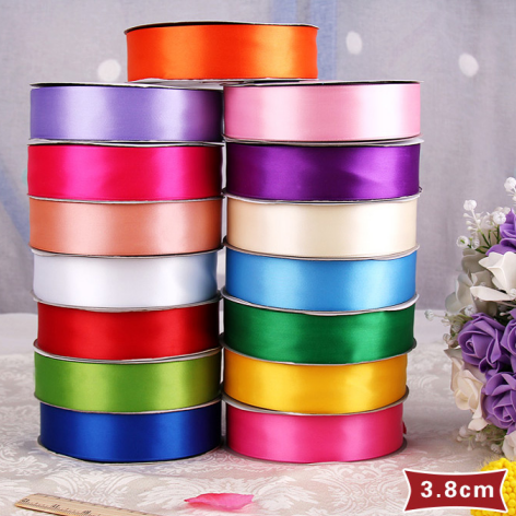3 inch double faced satin ribbon for sale 100% polyester ribbon roll 100  yards - RibbonBuy