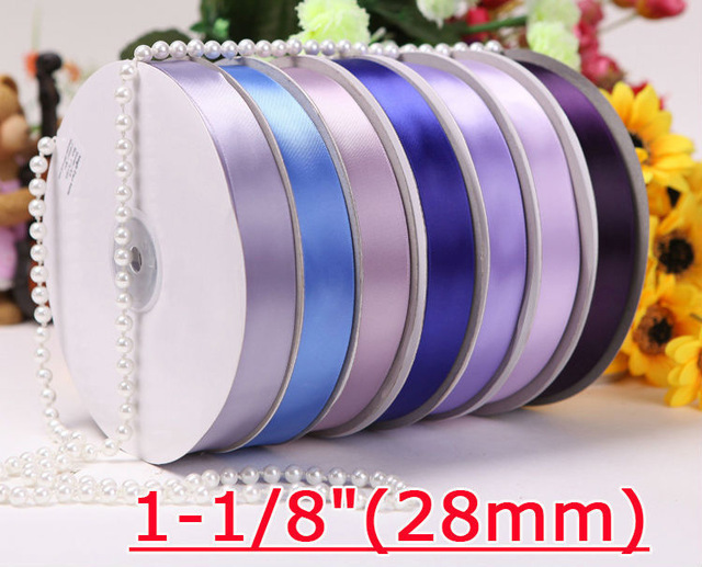 Single Face Satin Ribbon - Plum 1-1/2 x 100 yards