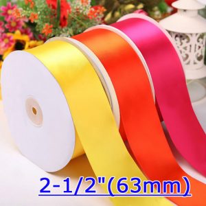 63mm single face satin ribbon