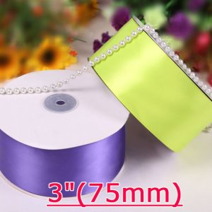 75mm single face satin ribbon