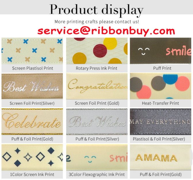 custom printed ribbon