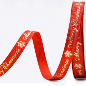 Ho Ho Ho Christmas Ribbon,Santa Claus Printed Grosgrain Ribbon 1 Santa Ribbon