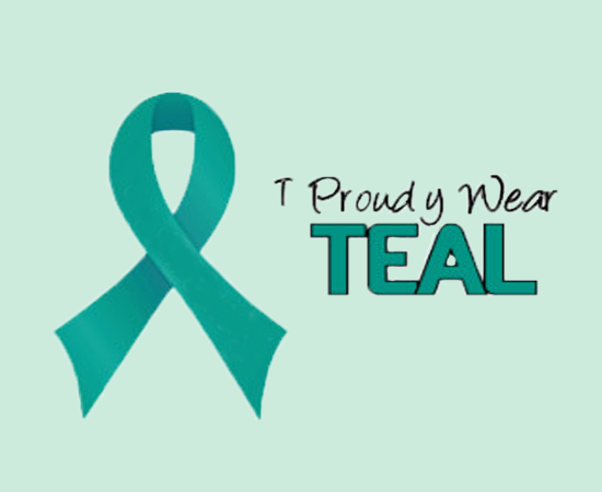 teal ribbon meaning
