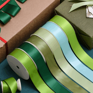 Green Satin Ribbon | Sage, Emerald, Dark Green | 19 Sizes
