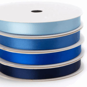 blue satin ribbon