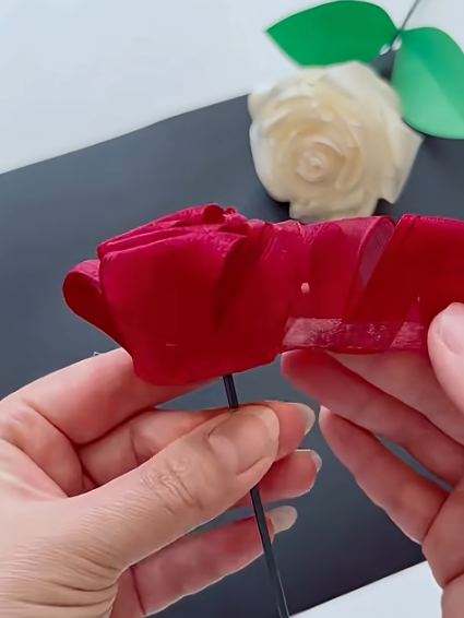 How to Make a Ribbon Rose