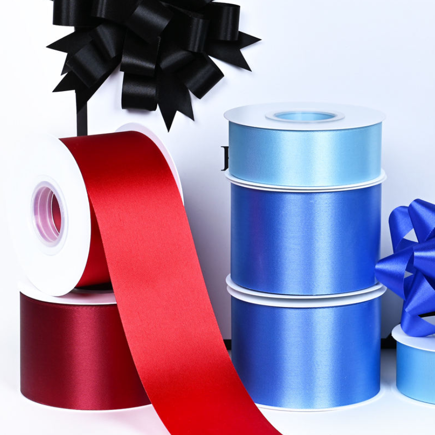2.5 Inch (63mm) Acetate Ribbon – 22 Colors, 50 Yards Per Roll