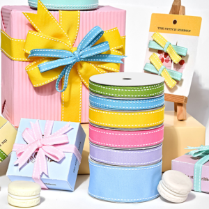 saddle stitch grosgrain ribbon