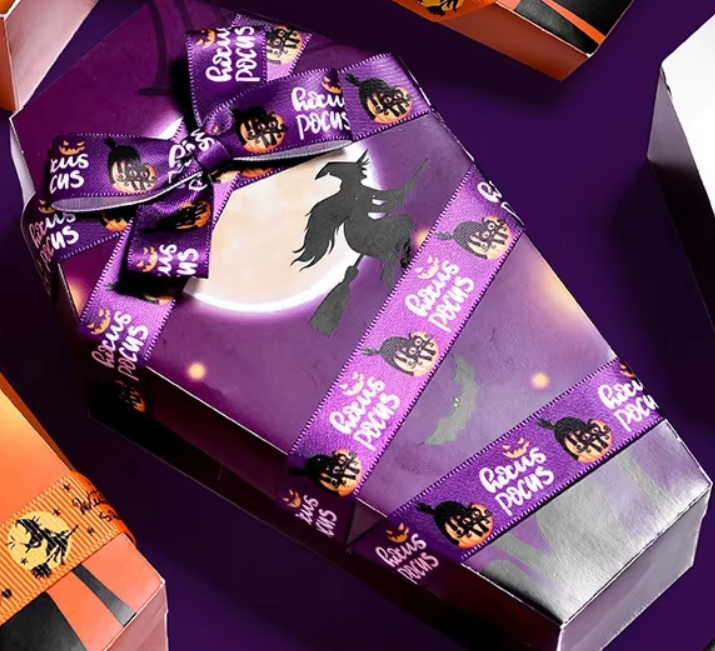 16mm (5/8 inch) Hocus Pocus Halloween Ribbon for Bow Making - Image 4
